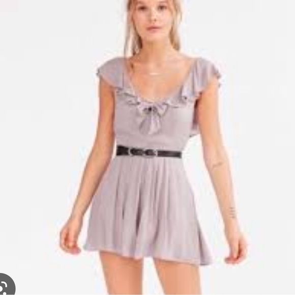 Kimchi Blue Pants - Kimchi Blue Urban outfitters purple ruffled romper